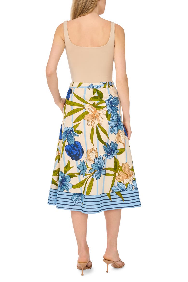 Border Full Maxi Skirt, Alternate, color, EGGNOG