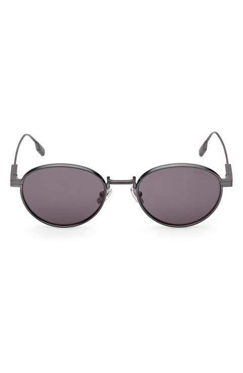 52mm Oval Sunglasses