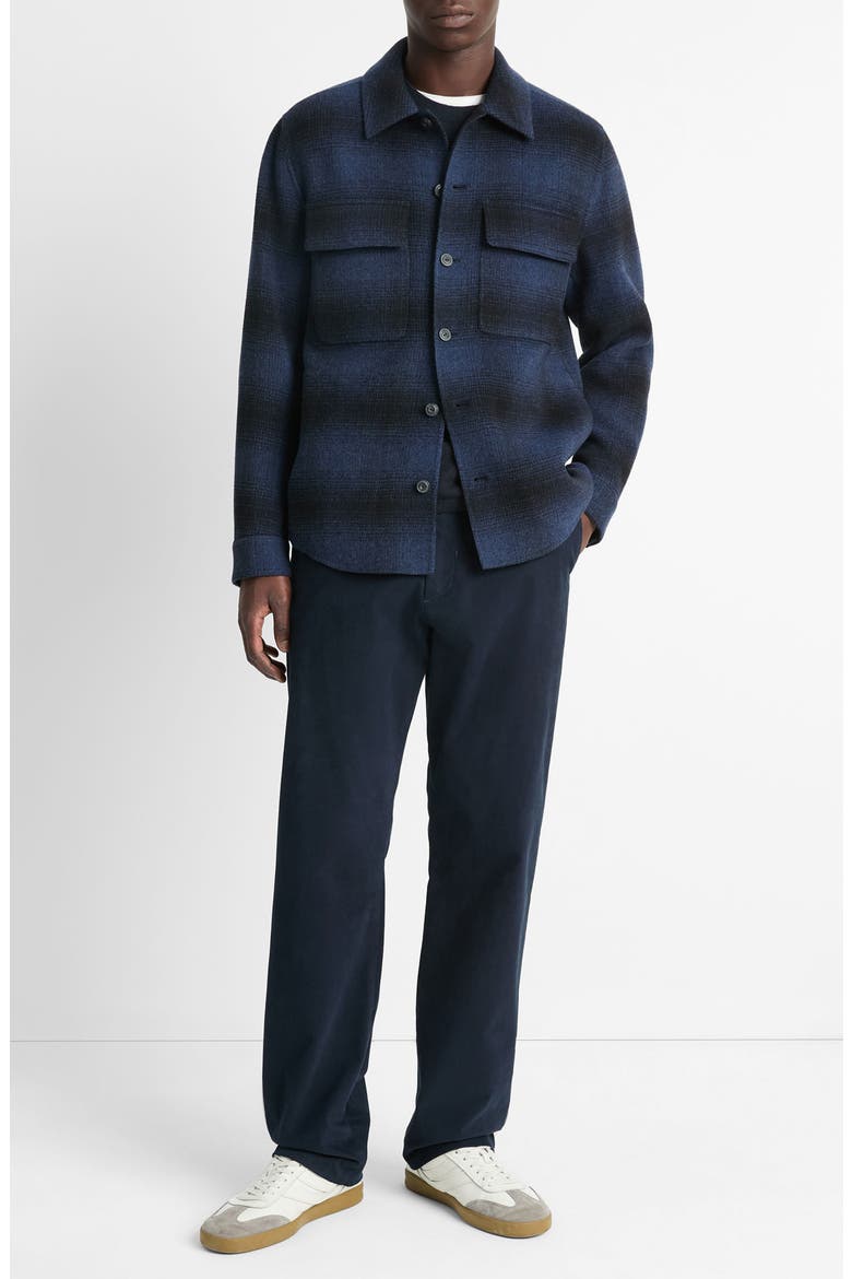 Plaid Splittable Wool Blend Shirt Jacket, Alternate, color, ULTRAMARINE