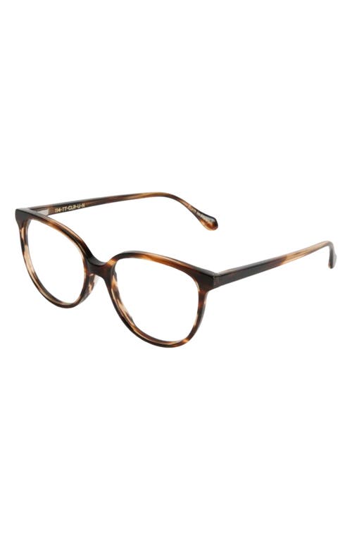 Mohala Eyewear Mele 51mm Medium Nose Bridge Narrow Width Round Optical Glasses In Transparent