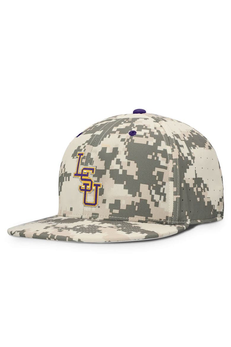 Men's Nike Digital Camo LSU Tigers 2025 Dugout True Performance Fitted Hat, Alternate, color, Camo