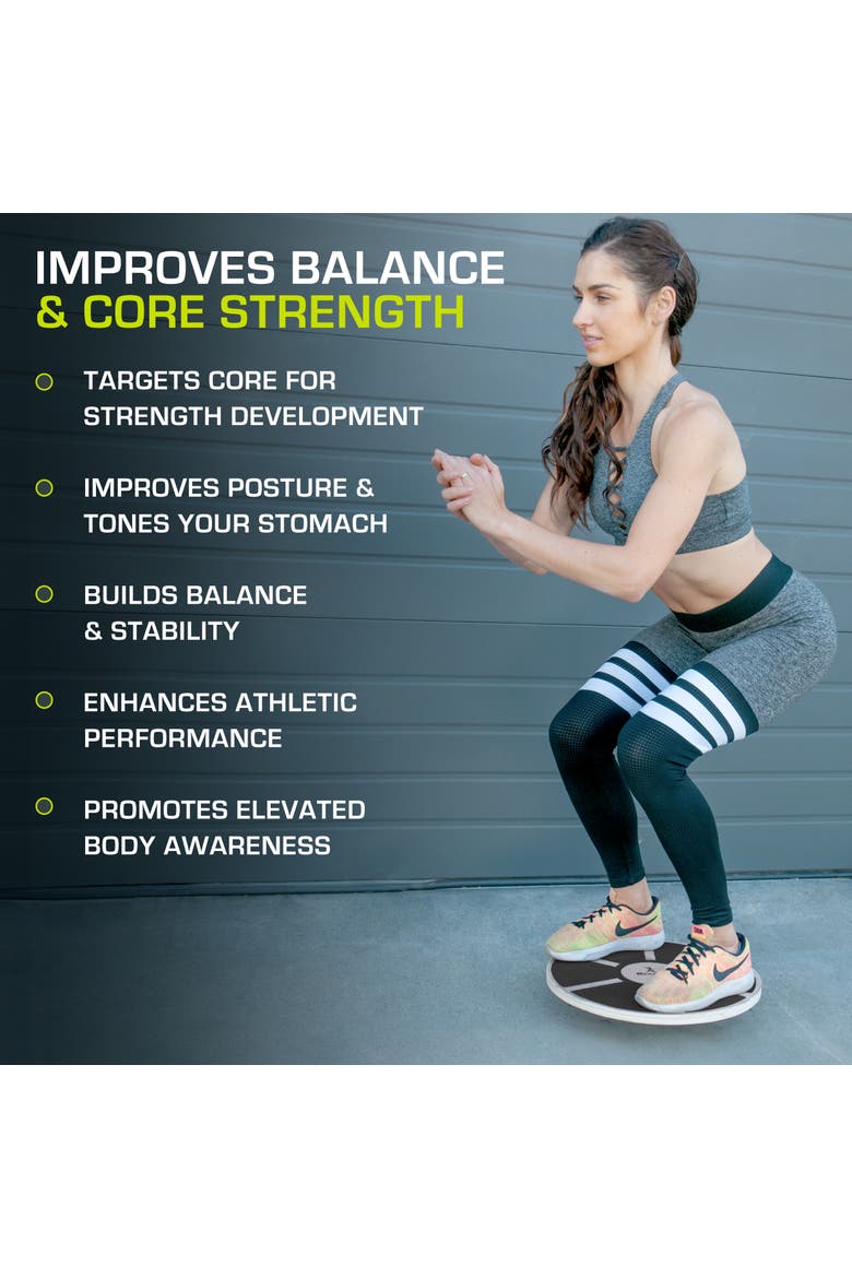 Wooden Balance Board, Alternate, color, Black