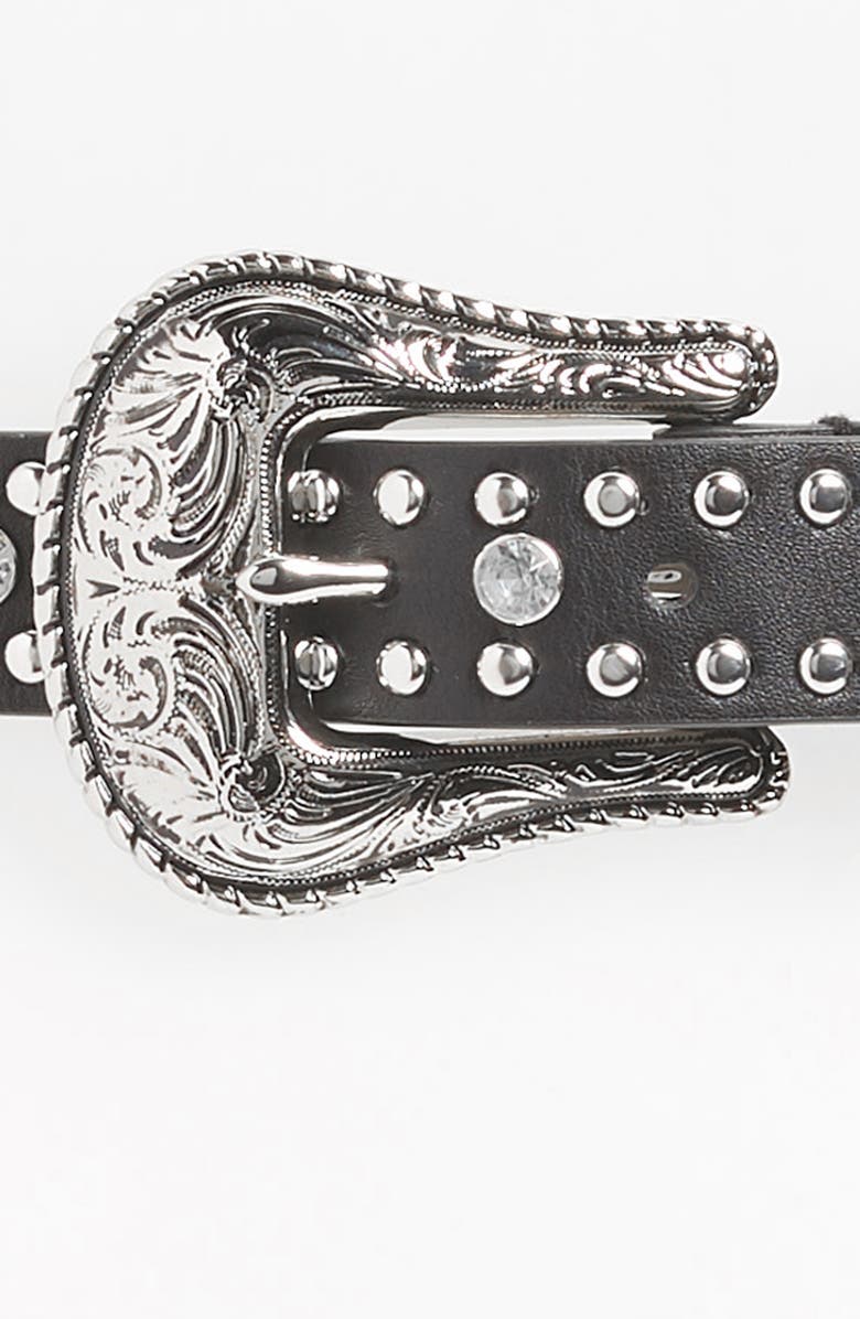 Steve Madden Western Crystal Belt, Alternate, color,