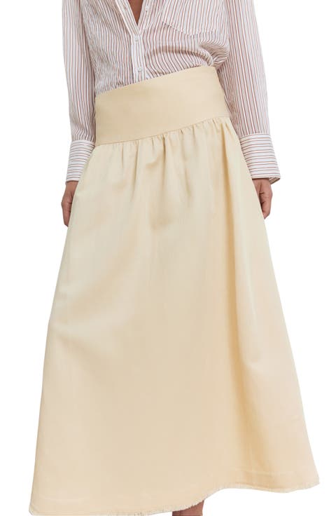 ワンピース   Women Mid Skirts 91WKDB27 K391 140 YELLOW Glamorous Yellow Tweed Mini Skirt with Front Side Split