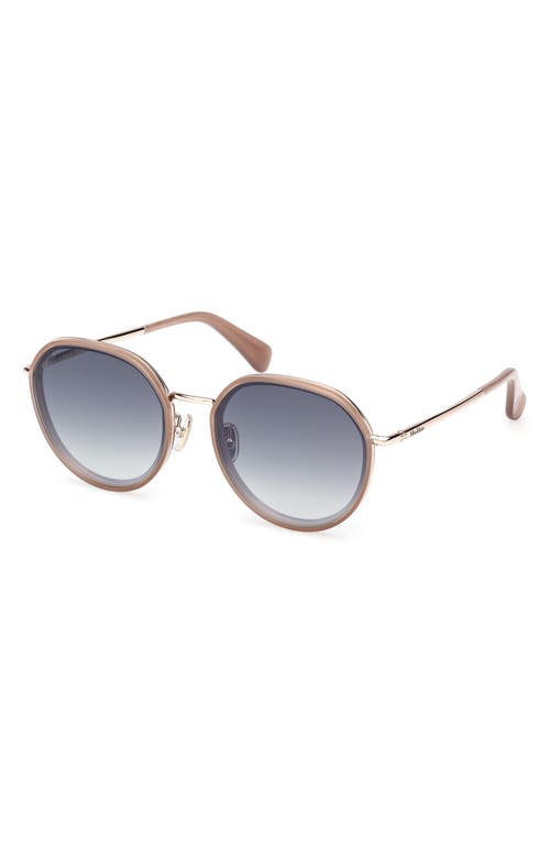 Max Mara 57mm Round Sunglasses