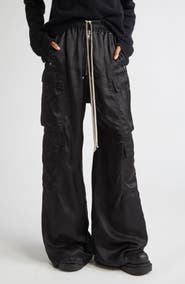 Rick Owens Cargobelas Satin Cargo Pants