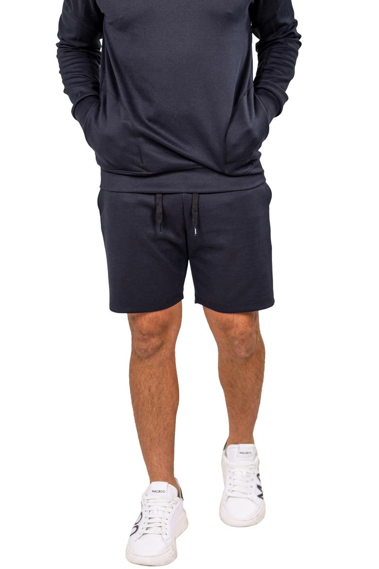 Elastic Waist Drawstring Shorts, Alternate, color, BLACK