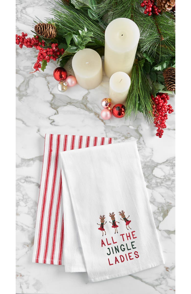 C&F Home All The Jingle Ladies Towel, Alternate, color, Brown