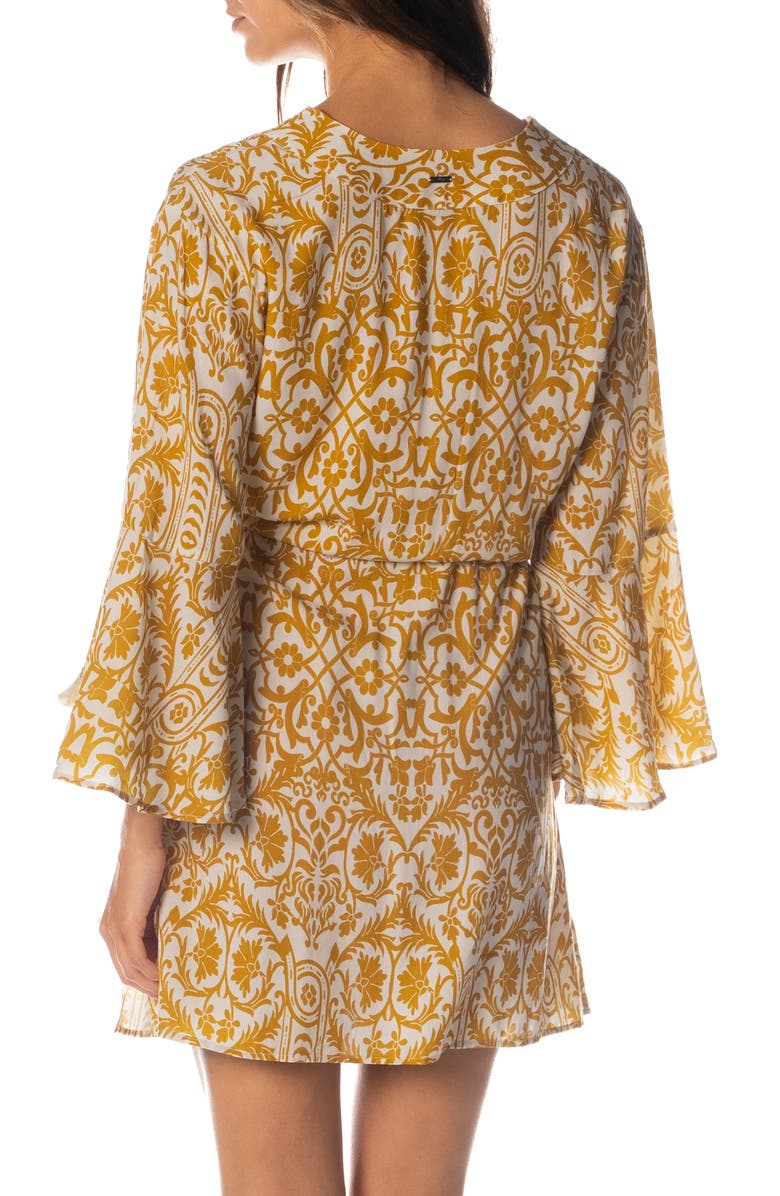 Maaji Amber Bell Sleeve Cover-Up Dress, Alternate, color,
