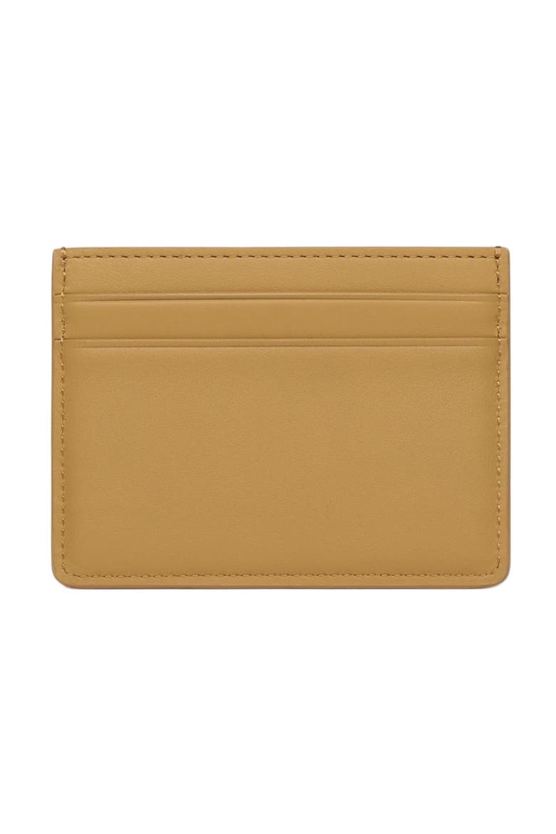 Leather logo card holder, Alternate, color, Natural