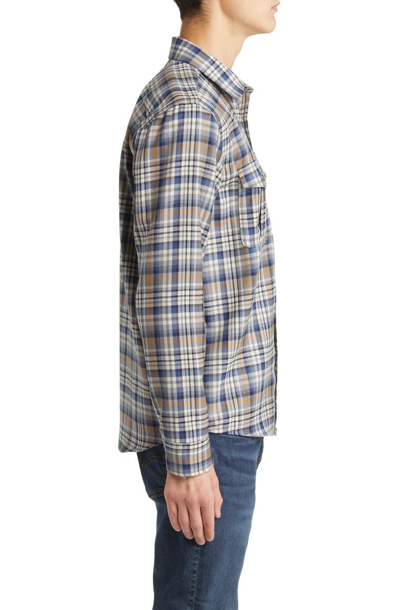 Pendleton Harrison Plaid Merino Wool Button-Up Shirt, Alternate, color, 