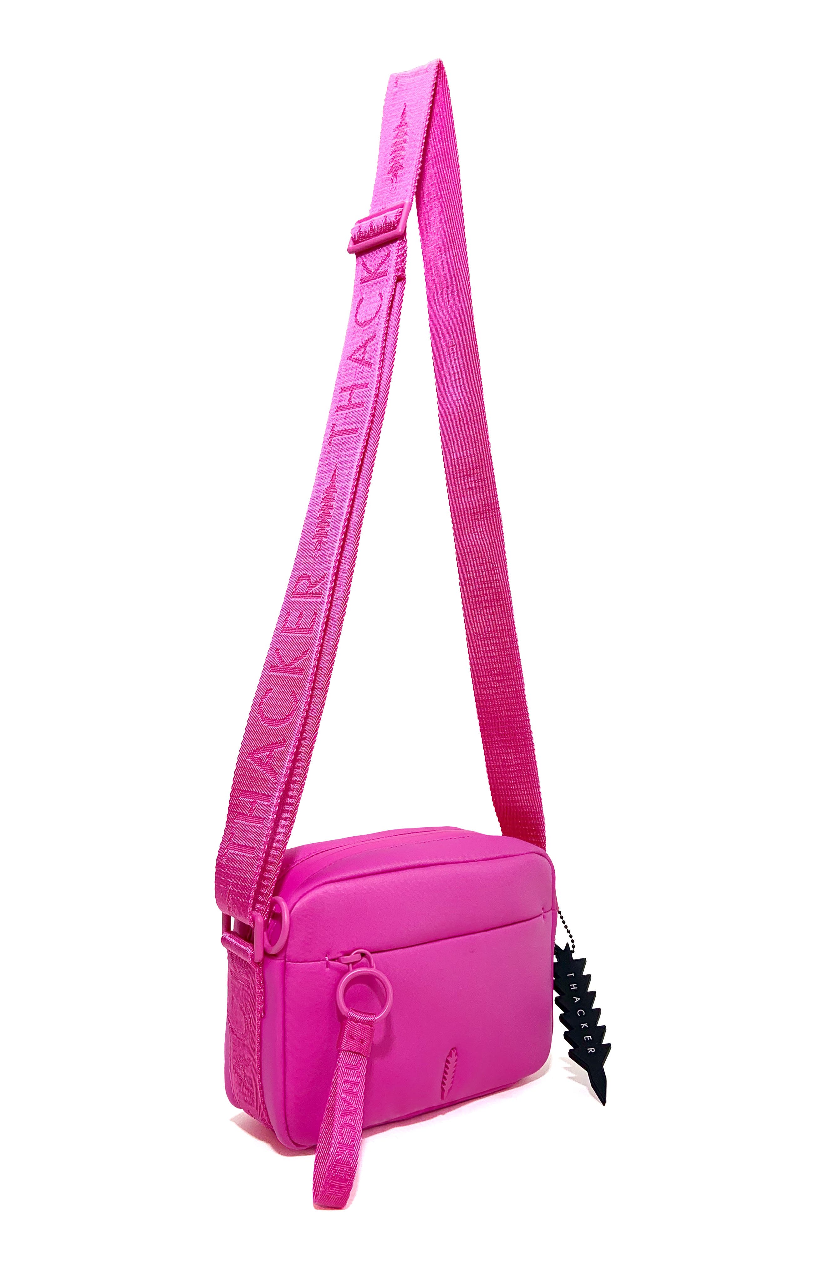 Thacker Ella Phone Zip Crossbody Bag, Alternate, color, Fuchsia