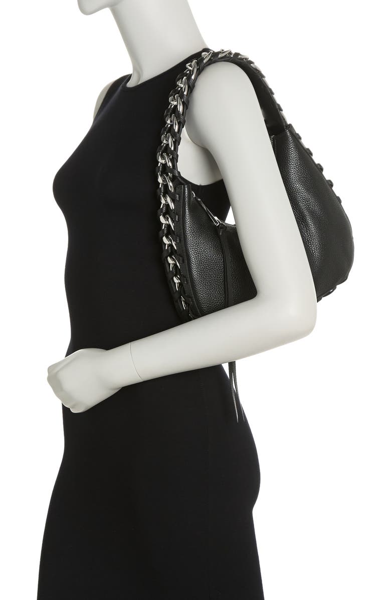 Rebecca Minkoff Whipstitch Chain Hobo Bag, Alternate, color,