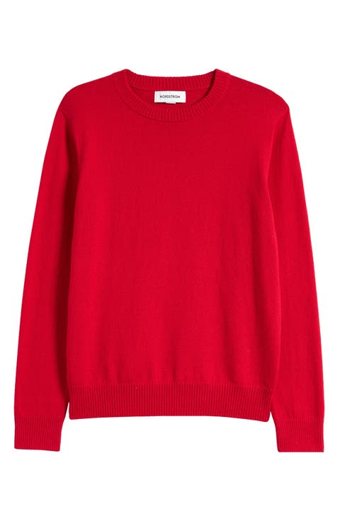 Kids' Cotton & Cashmere Crewneck Sweater (Big Kid)