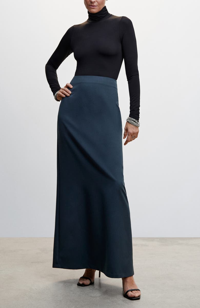 MANGO Flowy Maxi Skirt, Alternate, color, 