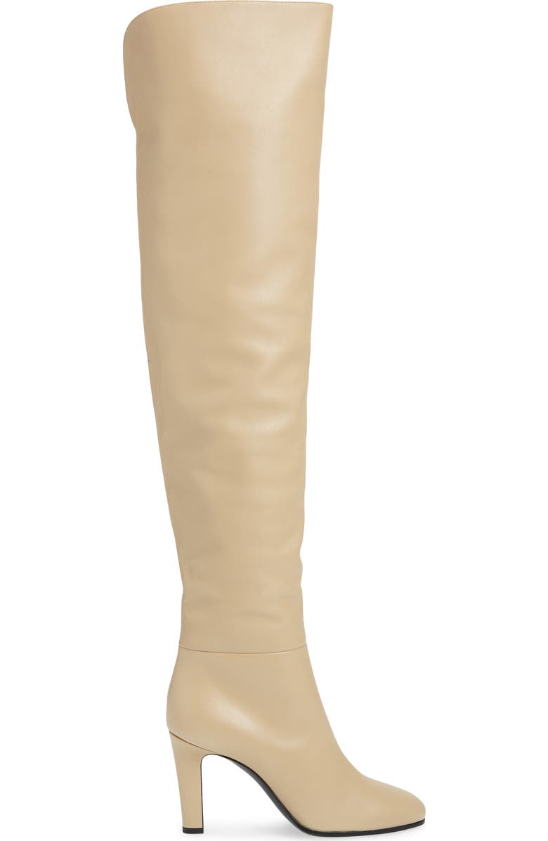 Saint Laurent Blu Over the Knee Boot, Alternate, color,