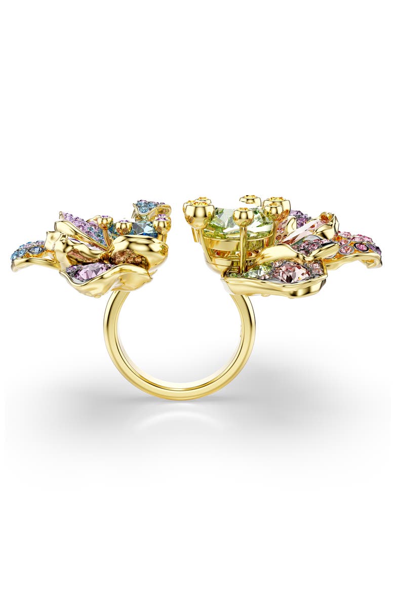 Idyllia Crystal Flower Open Ring, Alternate, color, MULTICOLORED