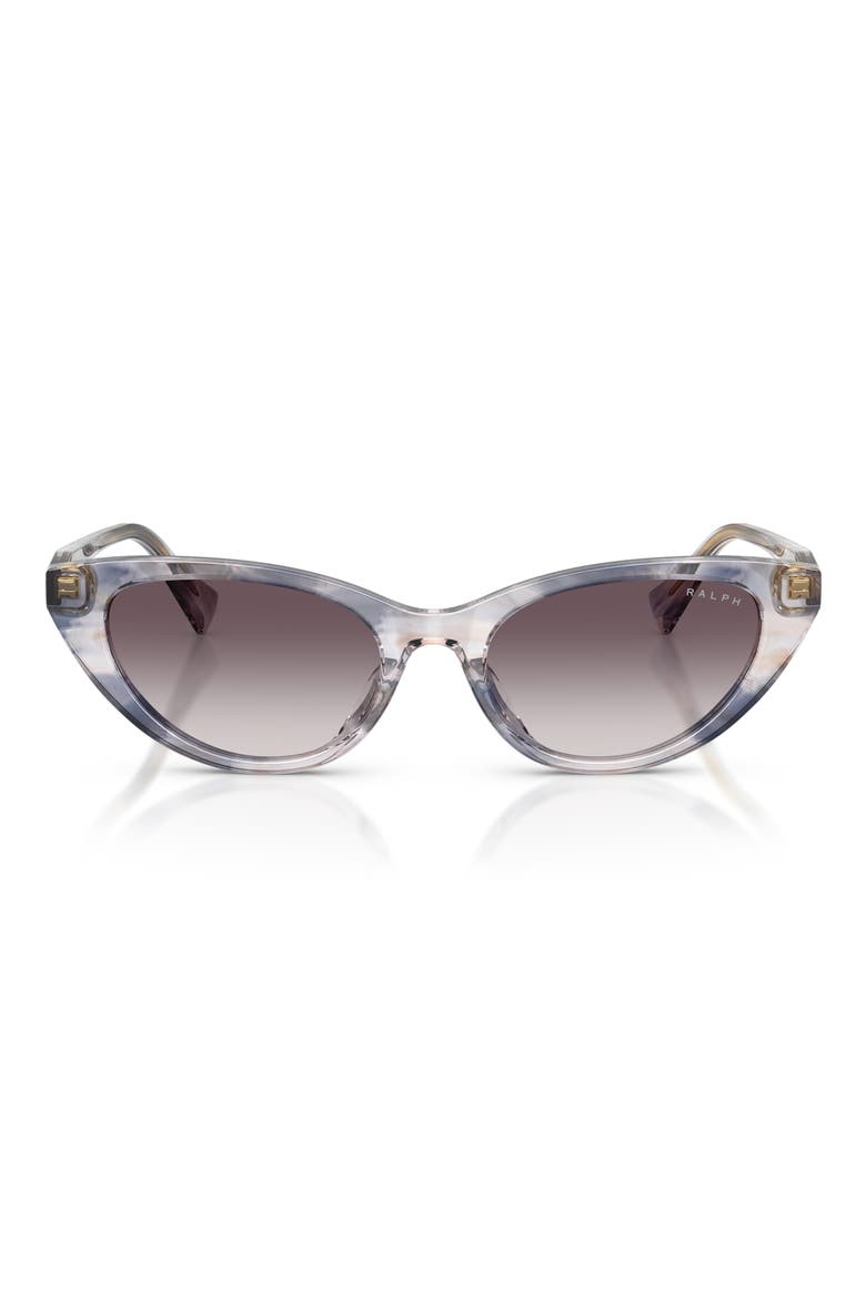 53mm Gradient Cat Eye Sunglasses, Main, color, STRIPED GREY / GREY GRADIENT