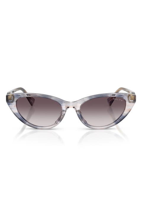 53mm Gradient Cat Eye Sunglasses