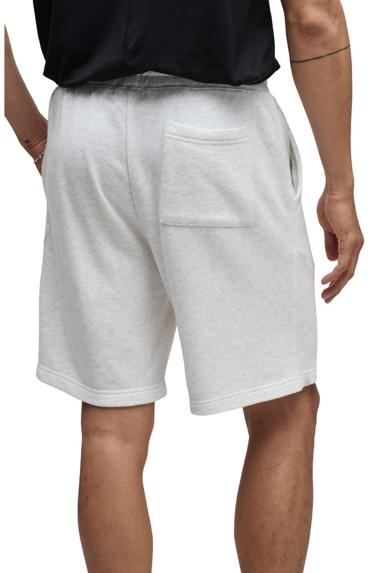 French Terry Shorts, Alternate, color, HEATHER WHITE