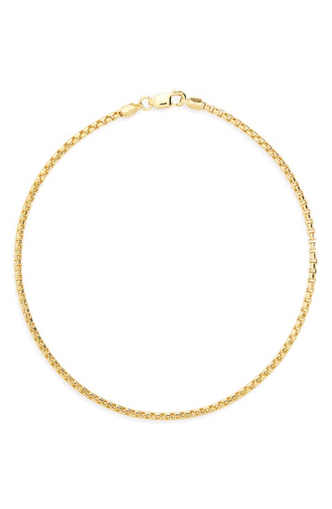 Men's 14K Gold Box Chain Bracelet (Nordstrom Exclusive)