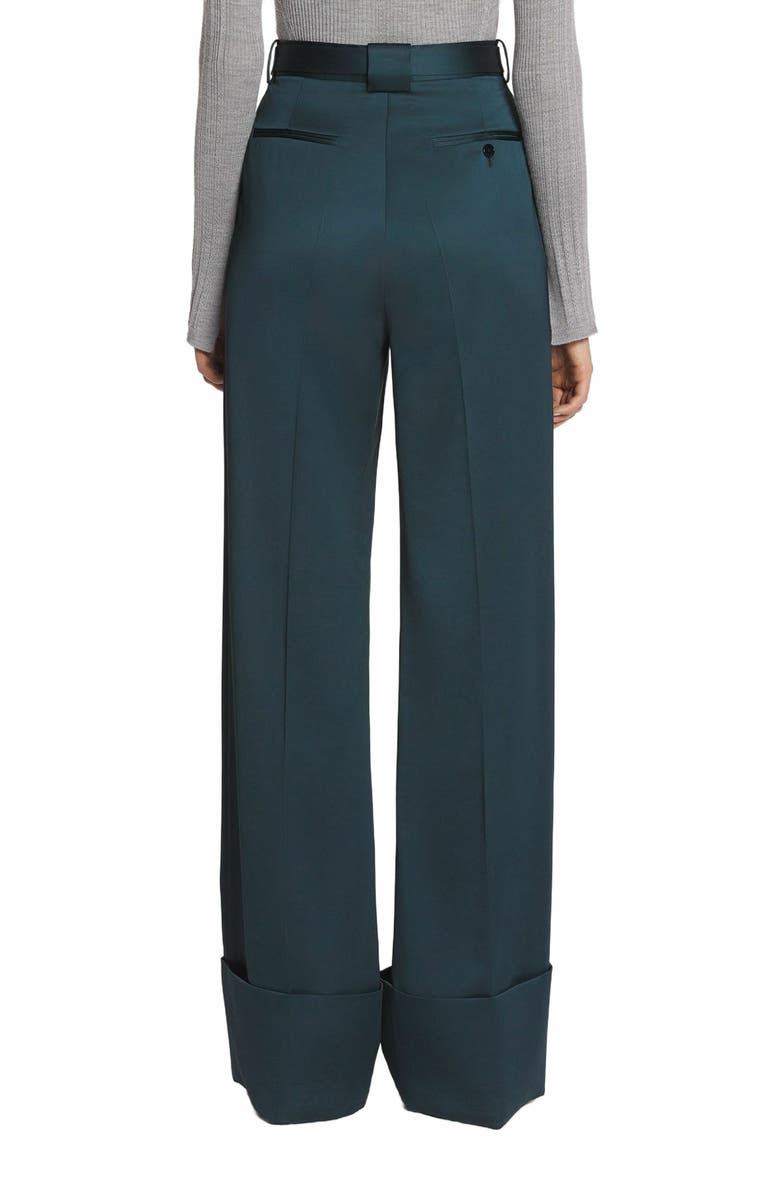 Lanvin WIDE-LEG PANTS WITH CUFFS, Alternate, color, 