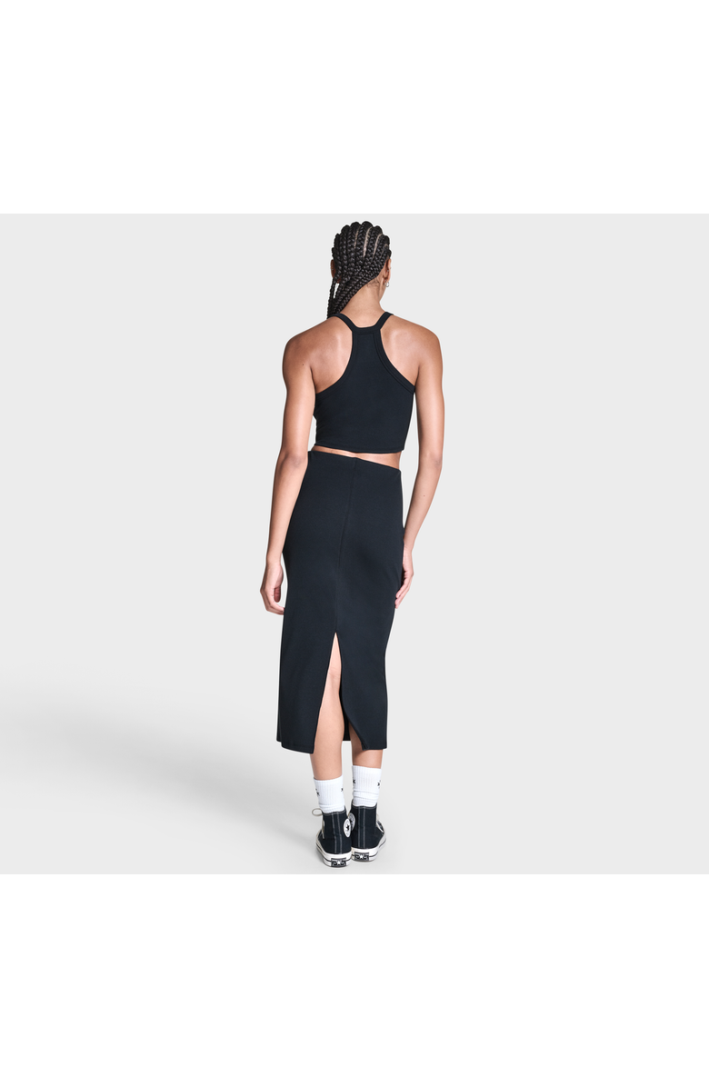 Converse Box Star Midi Skirt, Alternate, color, Converse Black