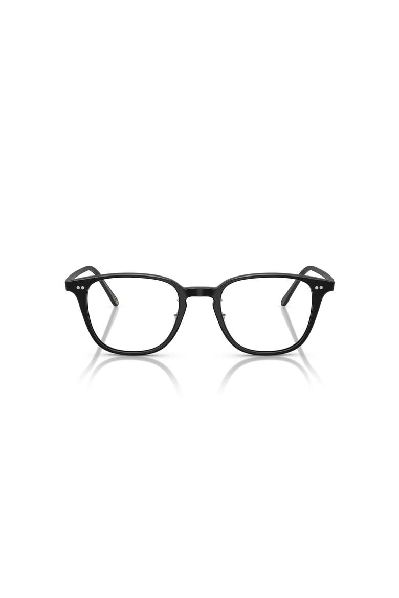 52mm Square optical glasses, Alternate, color, Black