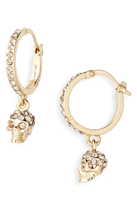 Alexander McQueen Skull Mini Hoop Earrings