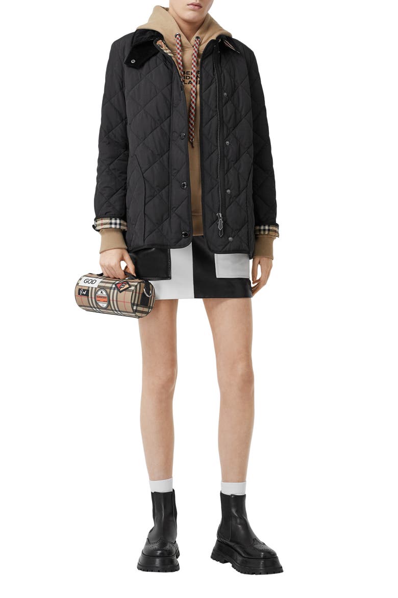 Cotswold Thermoregulated Quilted Barn Jacket, Alternate, color, BLACK