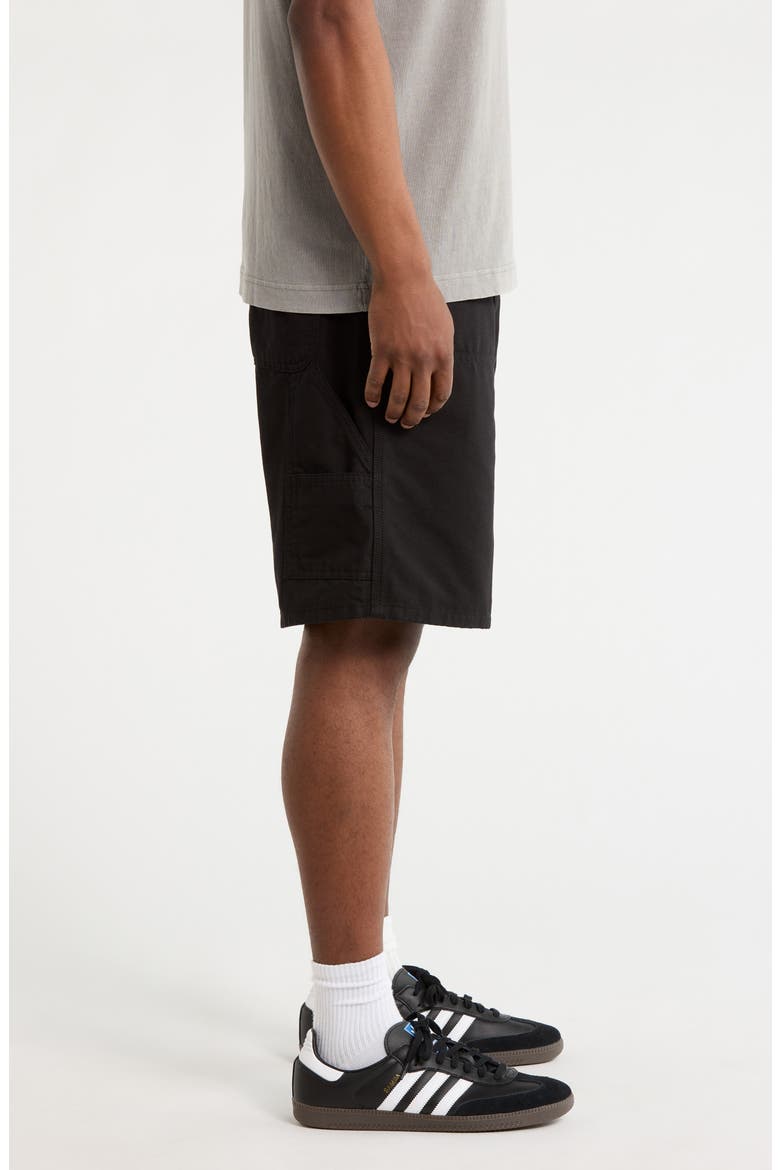 Double Knee Shorts, Alternate, color, BLACK (RINSED)