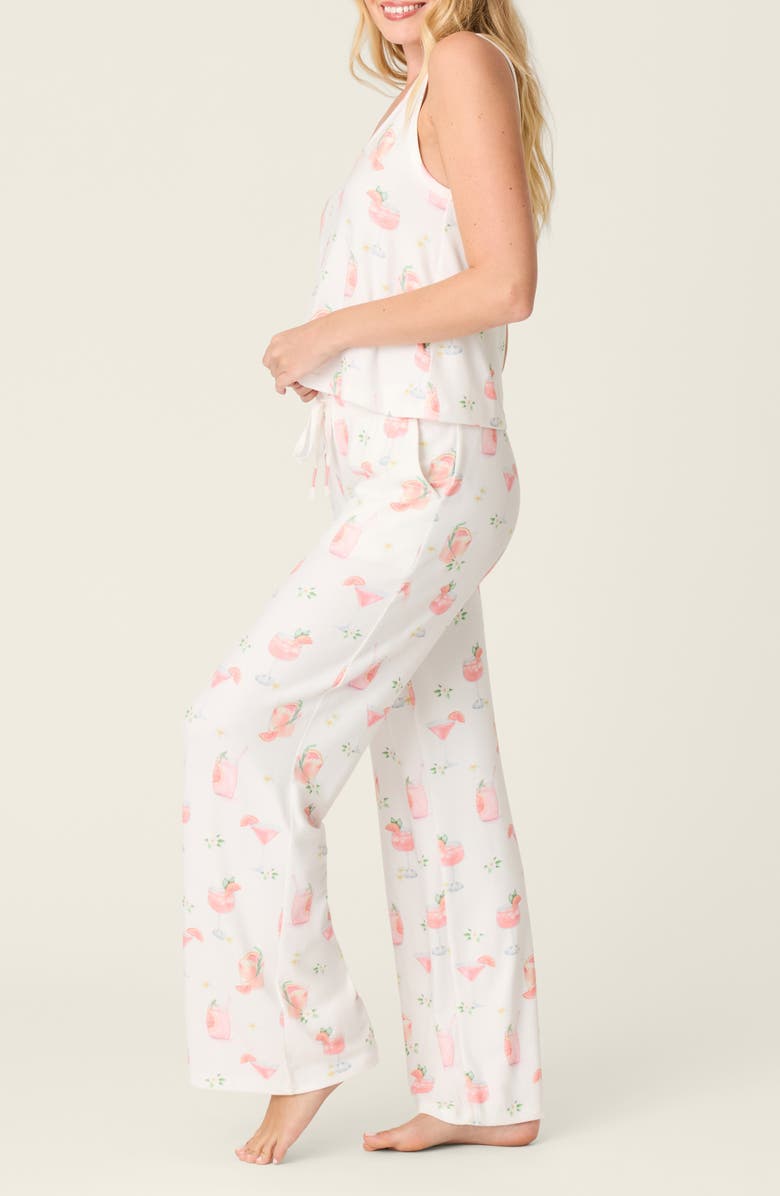 PJ Salvage Paloma Mama Jersey Pajamas, Alternate, color, Ivory