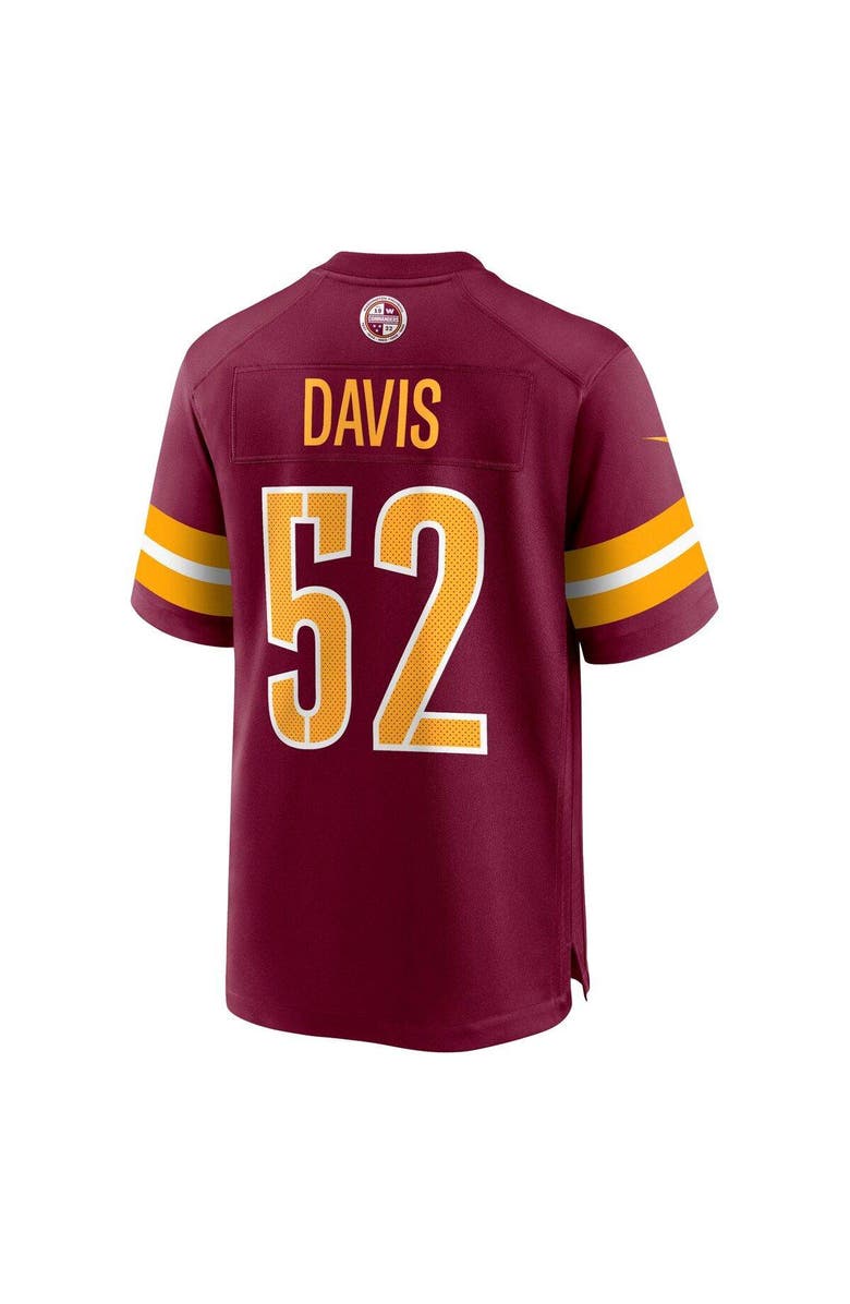 Nike Men's Nike Jamin Davis Burgundy Washington Commanders Game Jersey, Alternate, color,