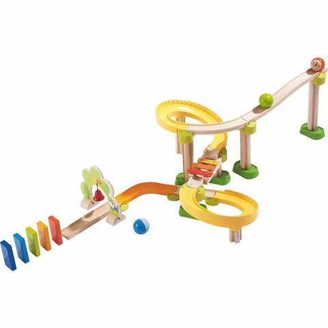 Marble Run Building Set - Kullerbu Sim-Sala-Kling with Musical Effects and Domino Blocks, Ball Run Track Toy for Toddlers 2 and Up