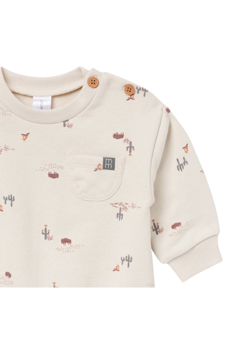 Long Sleeve Bubble Romper, Alternate, color, Buffalo Desert