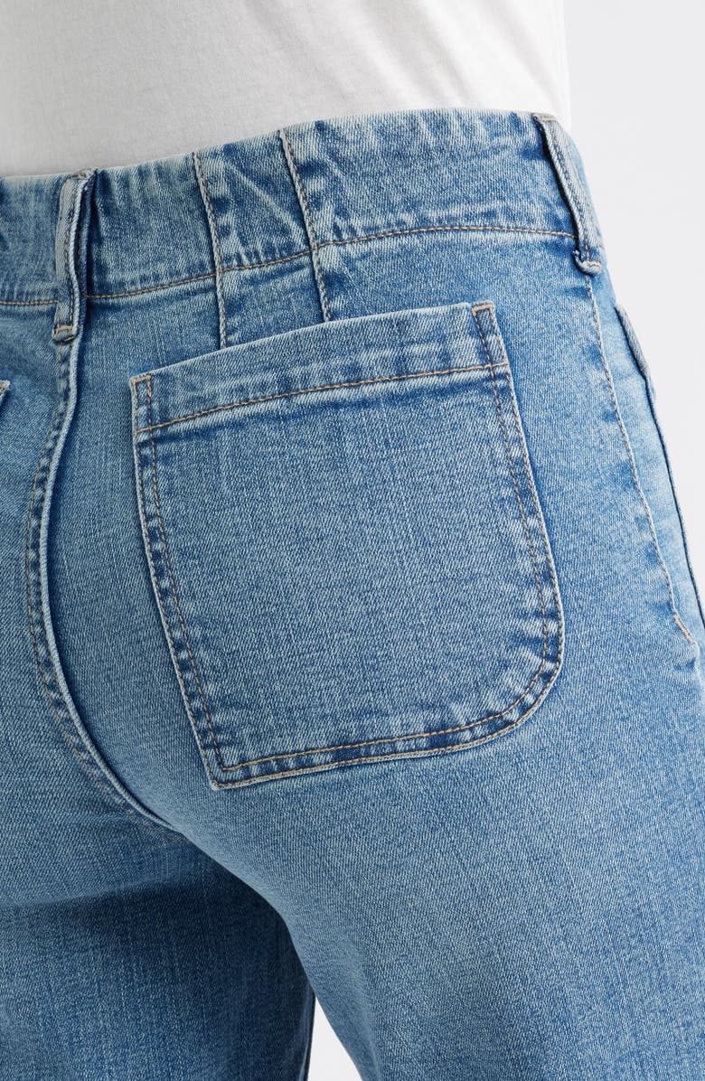 Soho Patch Pocket Wide Leg Jeans