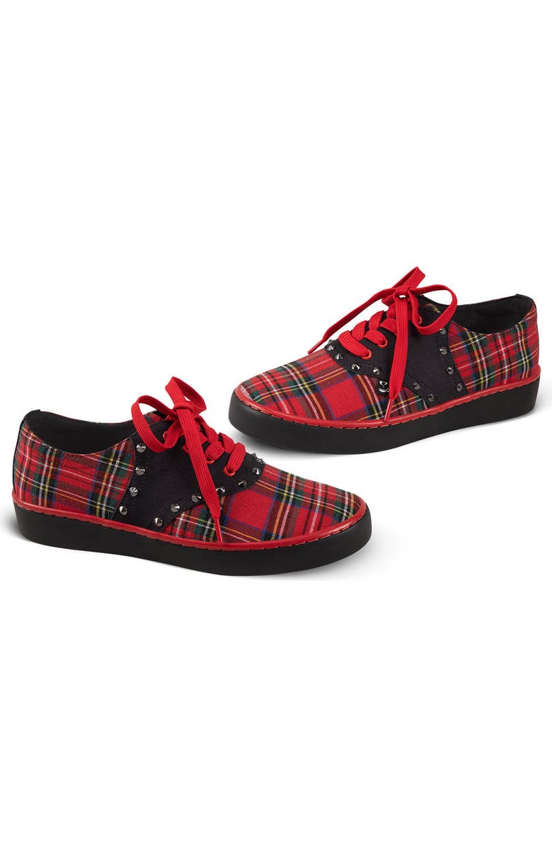 Hot Chocolate Design Rebel Tartan Women's Casual Sneakers, Alternate, color, Rebel Tartan