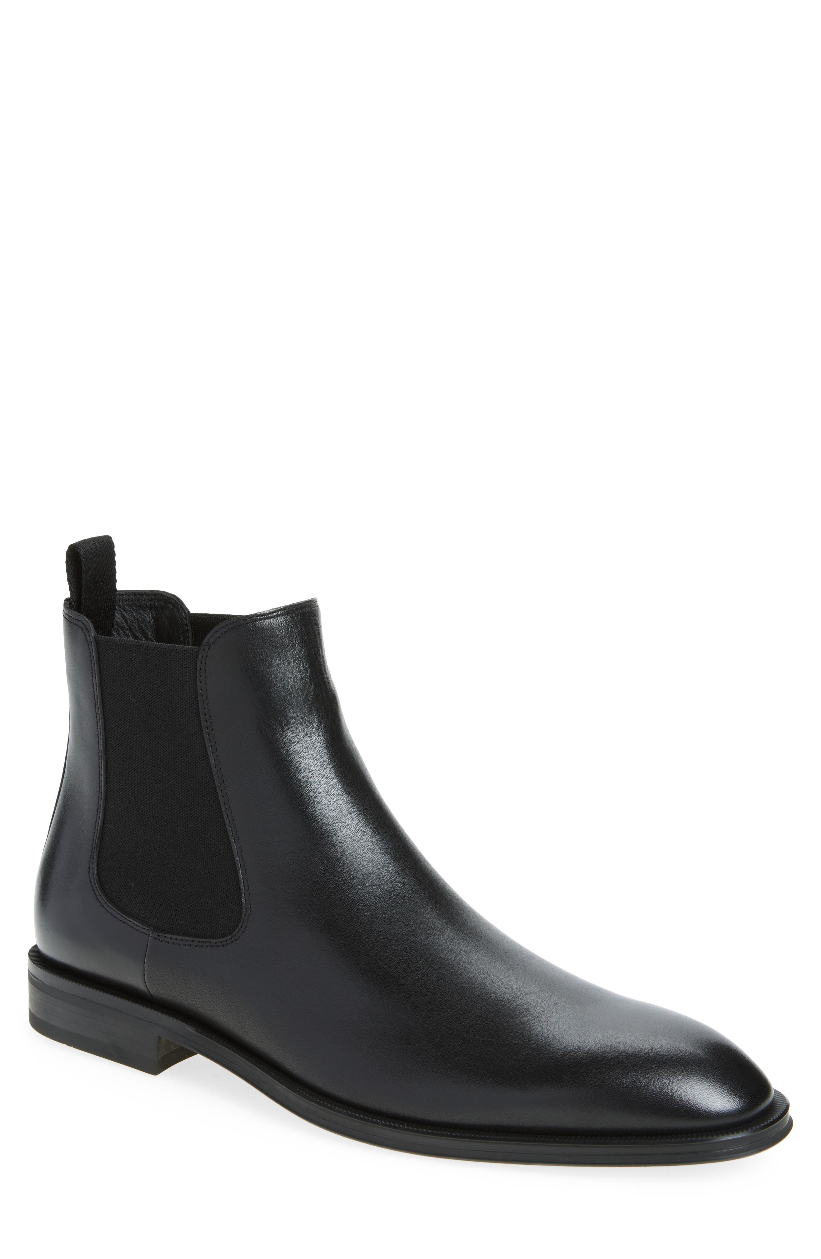 BOSS Derrek Plain Toe Chelsea Boot, Main, color, 