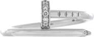 Pre-Owned Cartier Juste un Clou Ring 18K White Gold and Diamonds Small