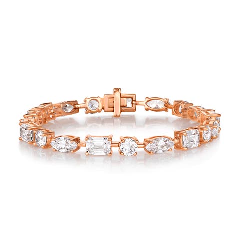 [DISCONTINUED] 16 Carat Diamond Crystalline Multishaped Bracelet