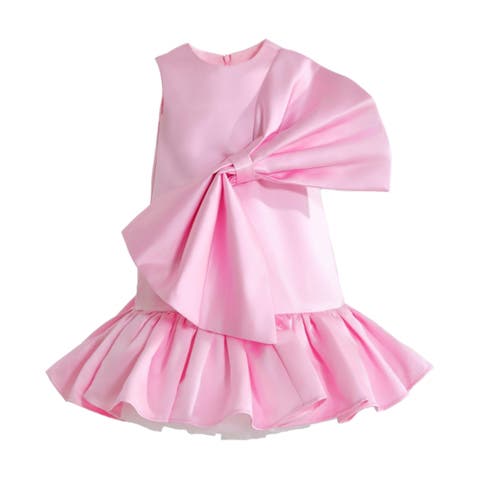Dahlielle Satin Bow Dress