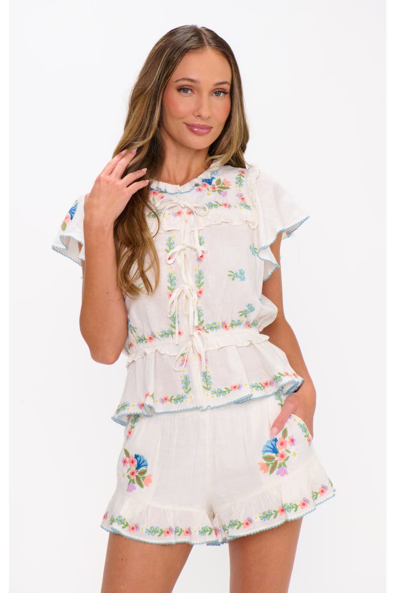 Romey Top, Main, color, Wild Meadow Embroidery