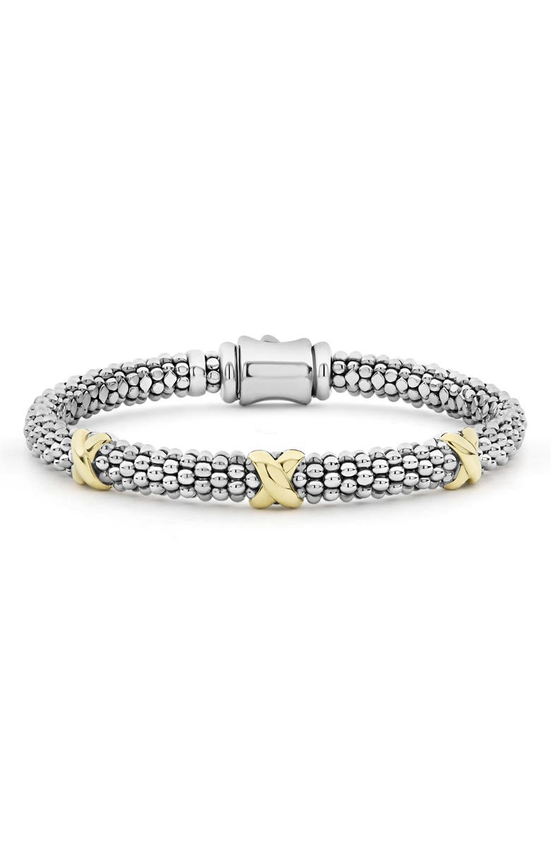 LAGOS Caviar Apple Watch<sup>®</sup> Band & Station Bracelet Set, Alternate, color, 