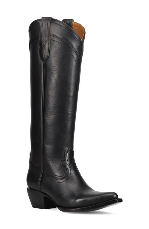Frye Sacha Knee High Western Boot in Black at Nordstrom, Size 7