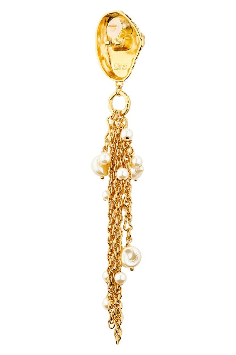 Sea Treasure Drop Earrings, Alternate, color, VINTAGE GOLD
