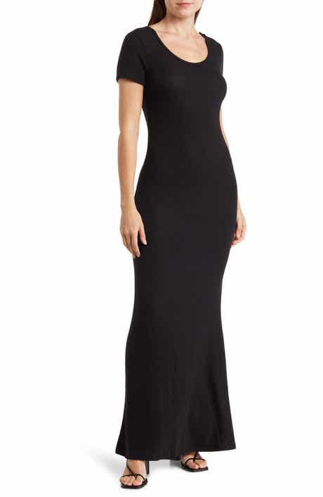 GO COUTURE Short Sleeve Maxi Dress