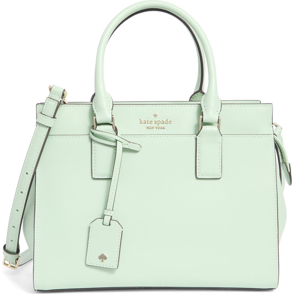 Kate Spade New York cameron medium leather satchel in Pistachio Ice at Nordstrom Rack