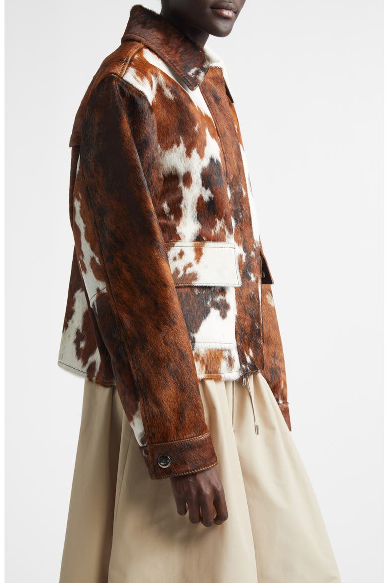 The Blaine Genuine Calf Hair Jacket, Alternate, color, NATURAL COW HIDE