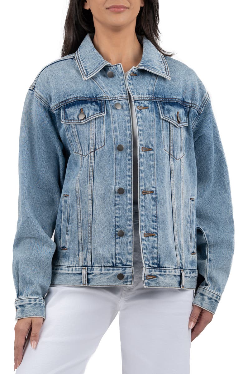 KUT from the Kloth Emmy Relaxed Fit Denim Jacket, Main, color,