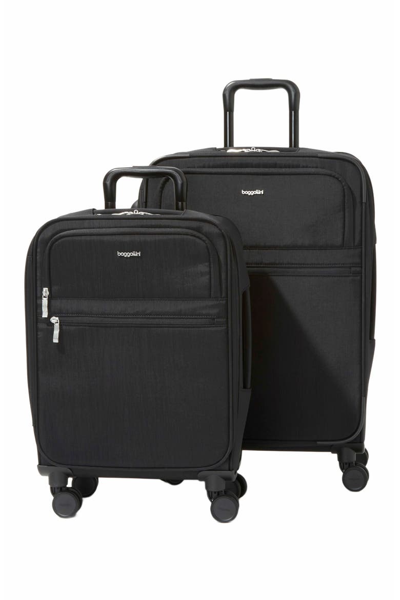 Luggage Set Carry-On and Large Checked Suitcase Bundle, Main, color, Black